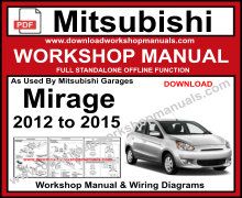 Mitsubishi Mirage Workshop Service Repair Manual
